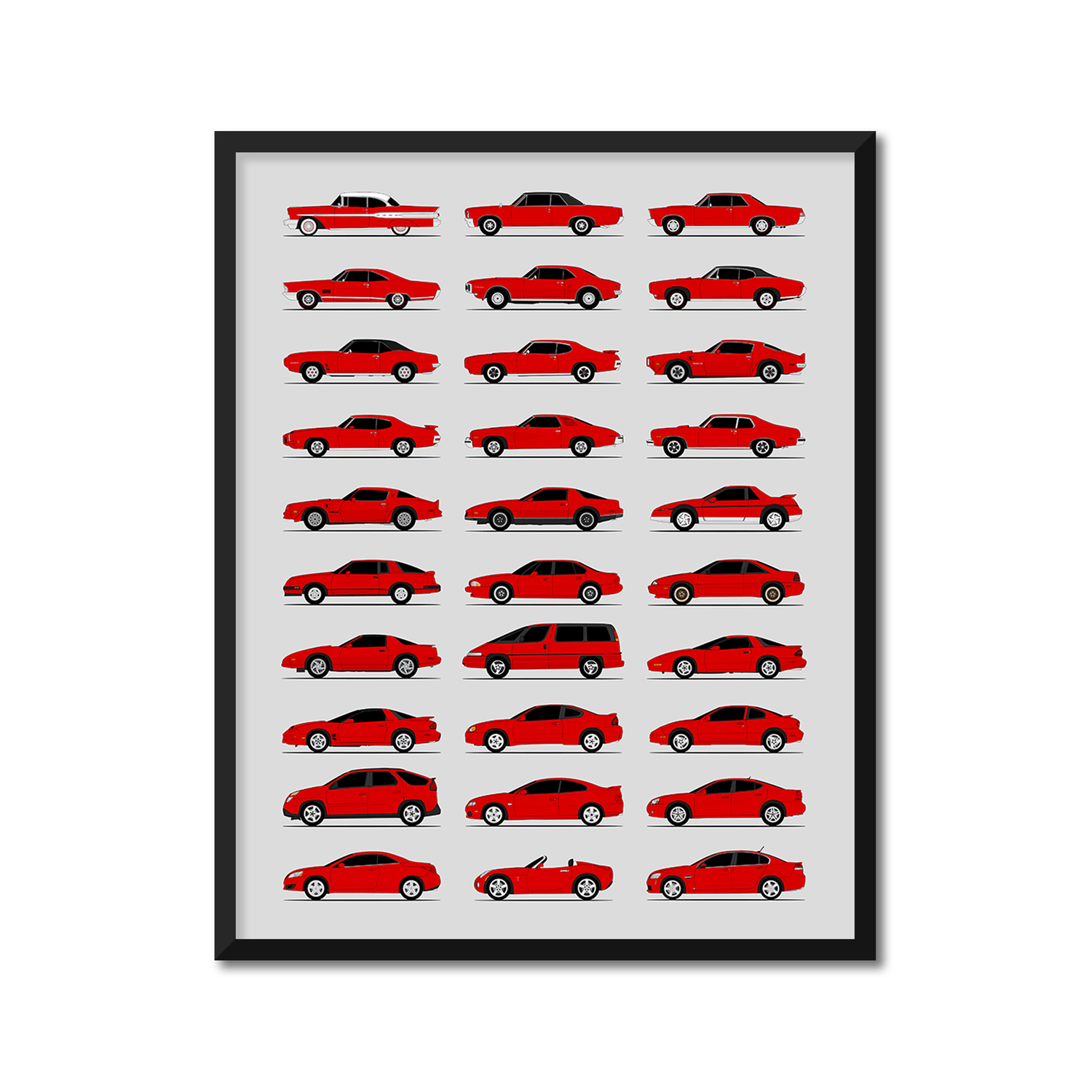 Pontiac Generations (Side Profile)