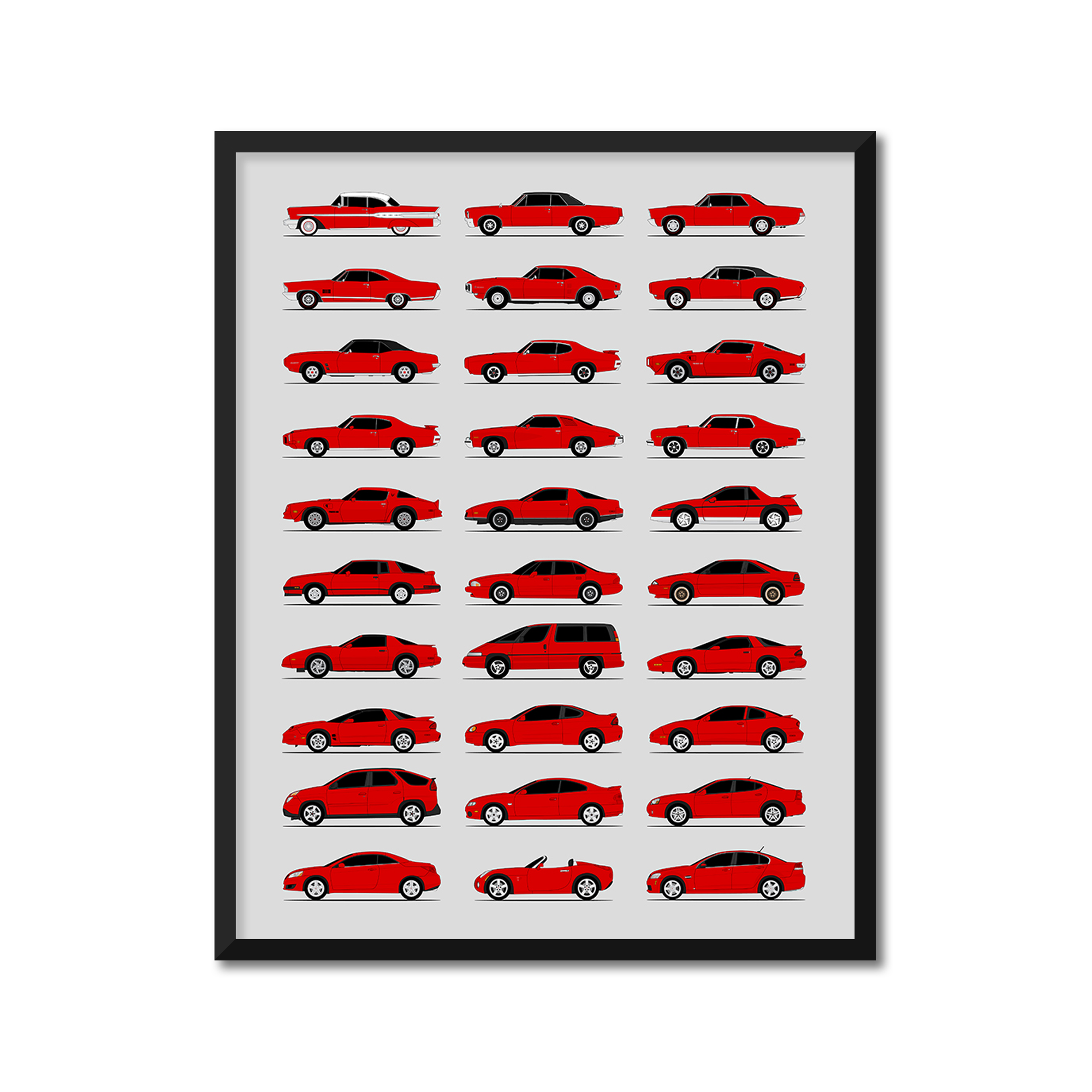 Pontiac Generations (Side Profile)