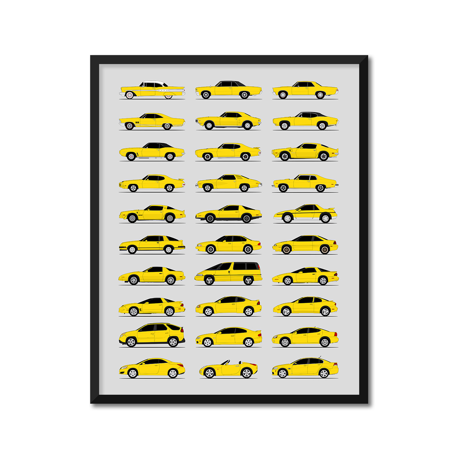 Pontiac Generations (Side Profile)