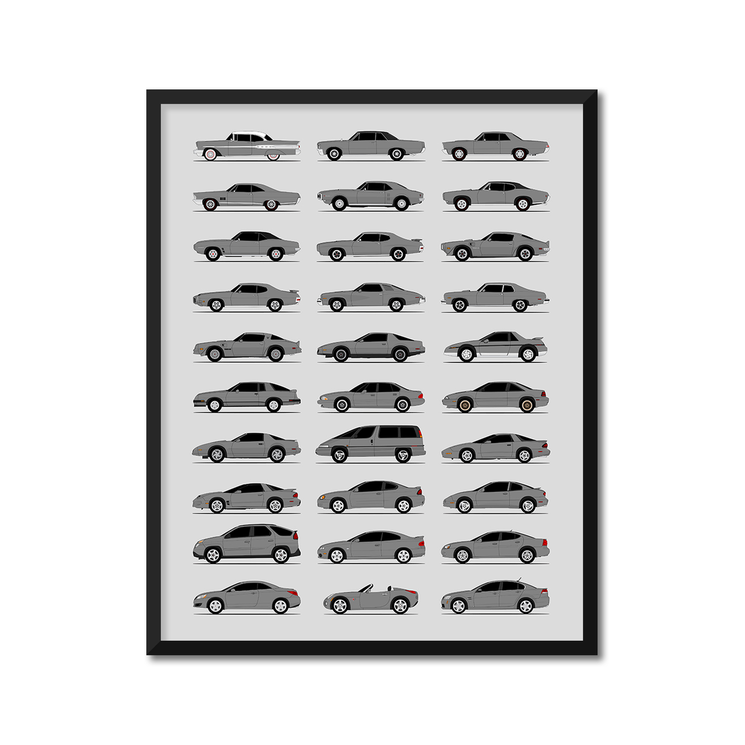 Pontiac Generations (Side Profile)