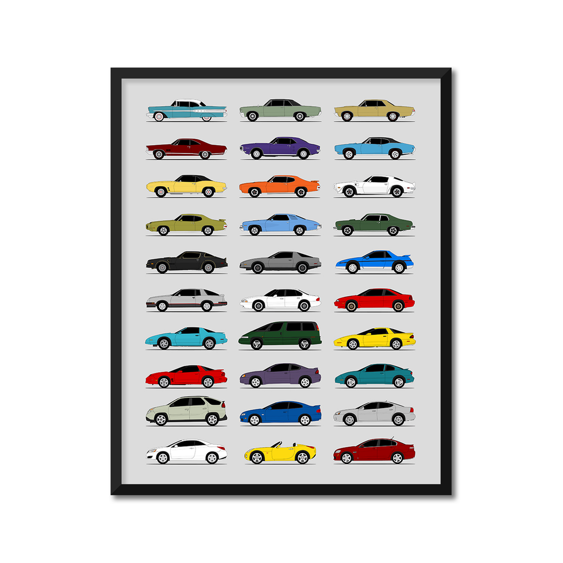 Pontiac Generations (Side Profile)