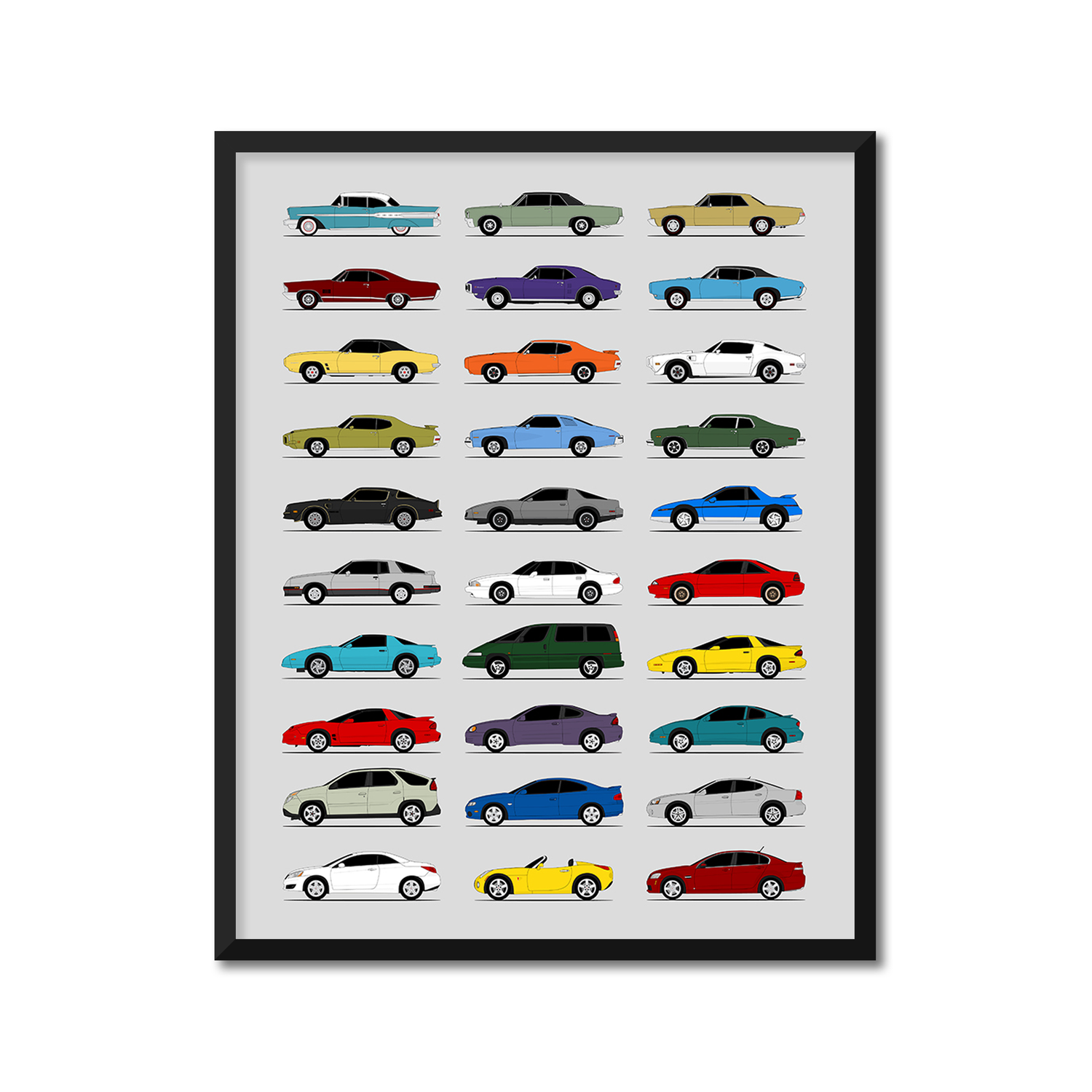 Pontiac Generations (Side Profile)