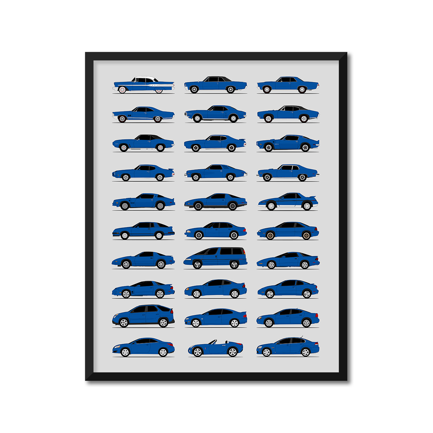 Pontiac Generations (Side Profile)