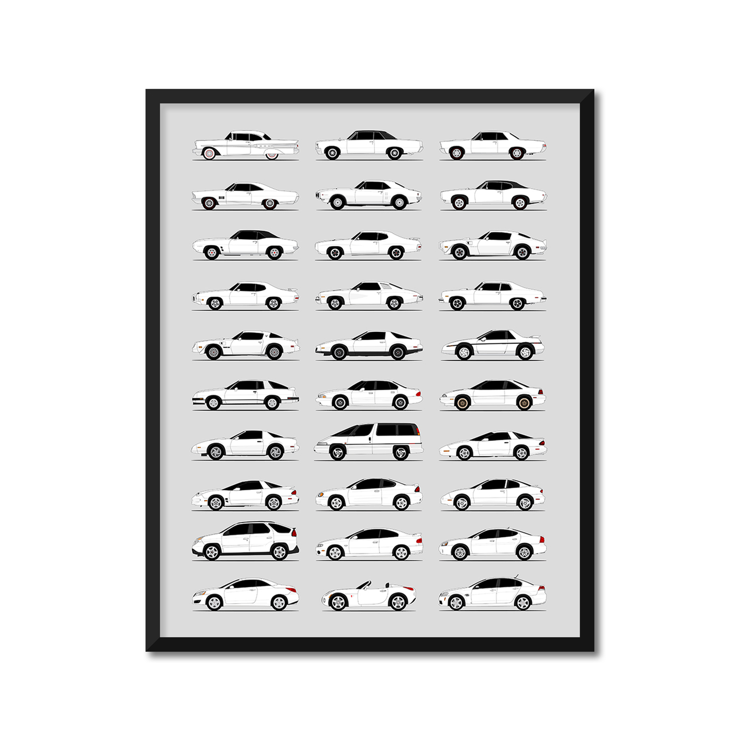 Pontiac Generations (Side Profile)