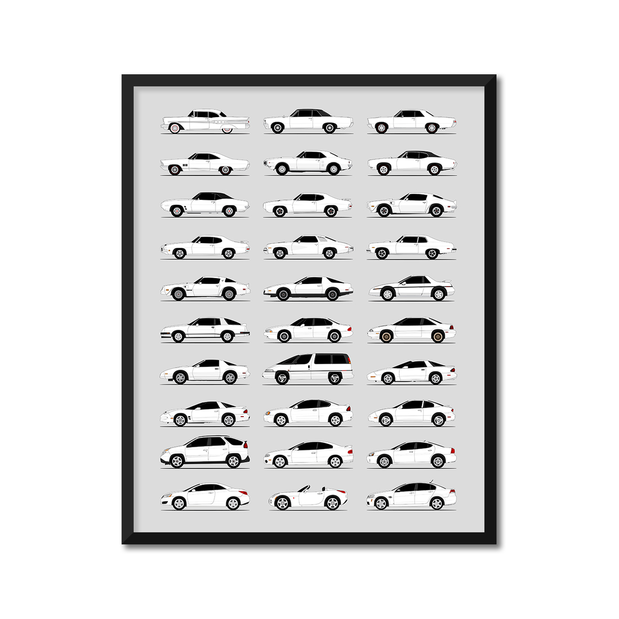 Pontiac Generations (Side Profile)