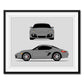 Porsche Cayman S 987 (2005-2008) (Front and Side) Poster