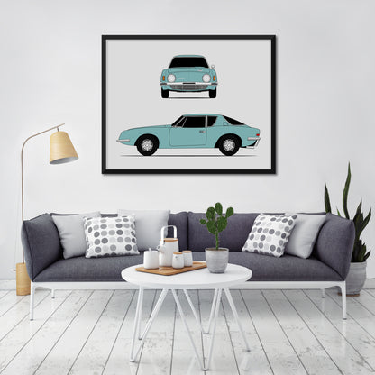 Studebaker Avanti (1963) (Front and Side) Poster
