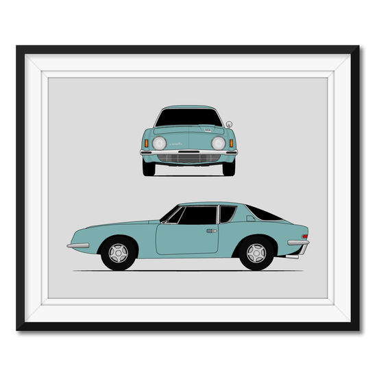 Studebaker Avanti (1963) (Front and Side) Poster