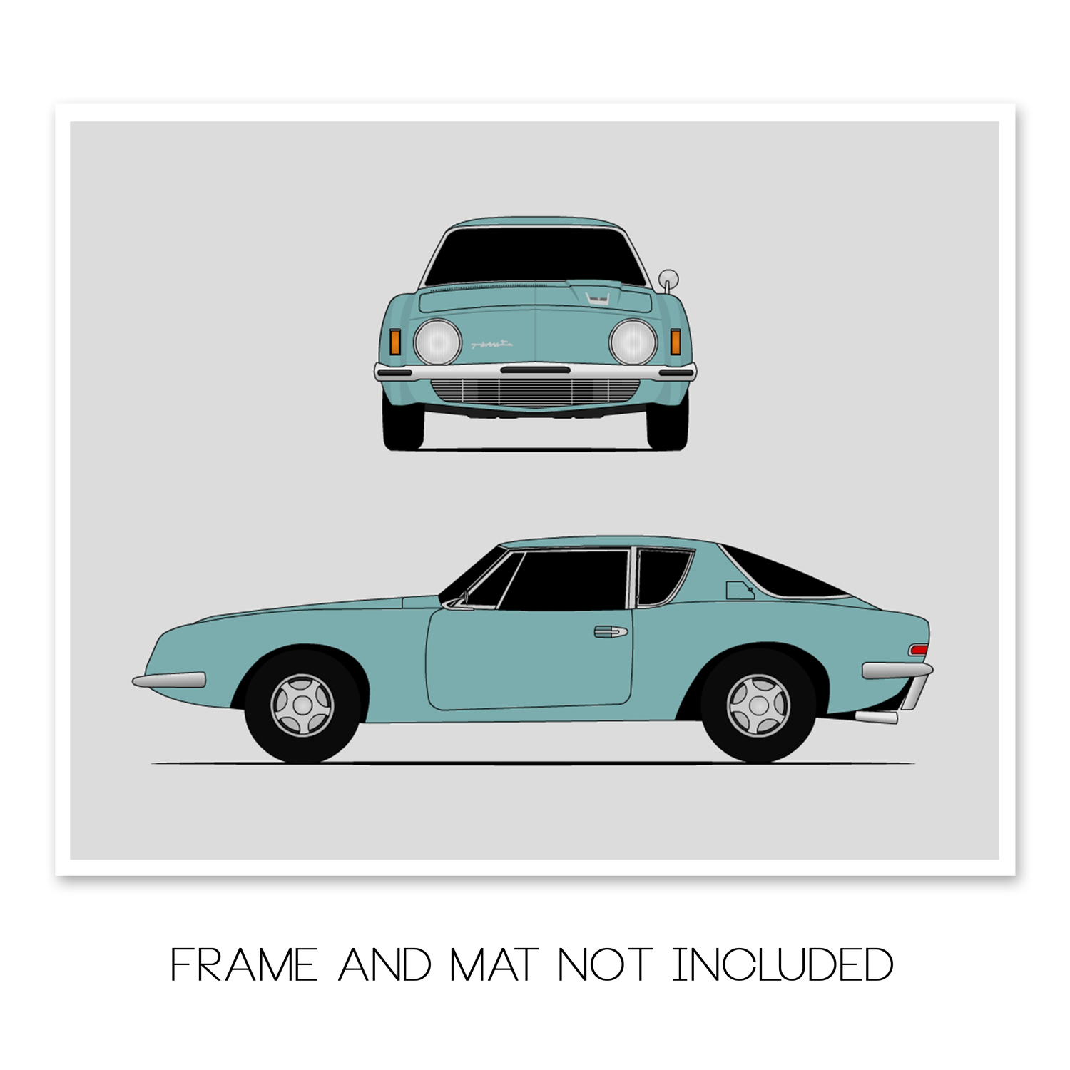 Studebaker Avanti (1963) (Front and Side) Poster