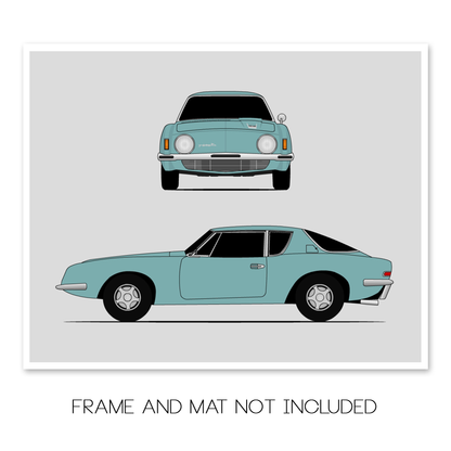Studebaker Avanti (1963) (Front and Side) Poster