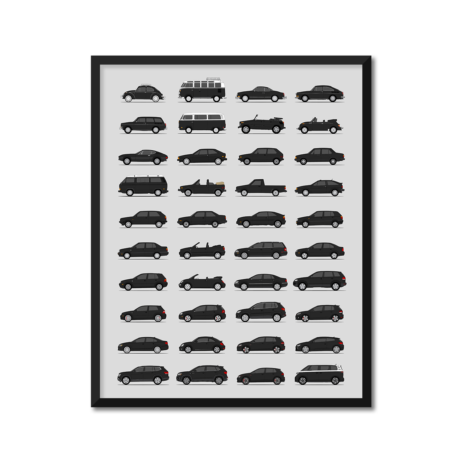 Volkswagen VW Generations (Side Profile)