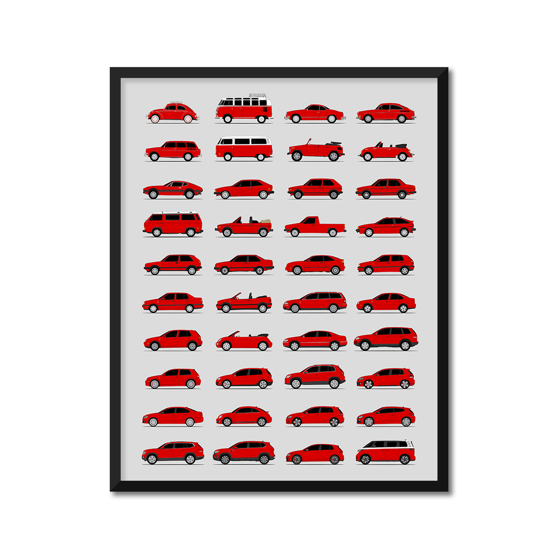 Volkswagen VW Generations (Side Profile)