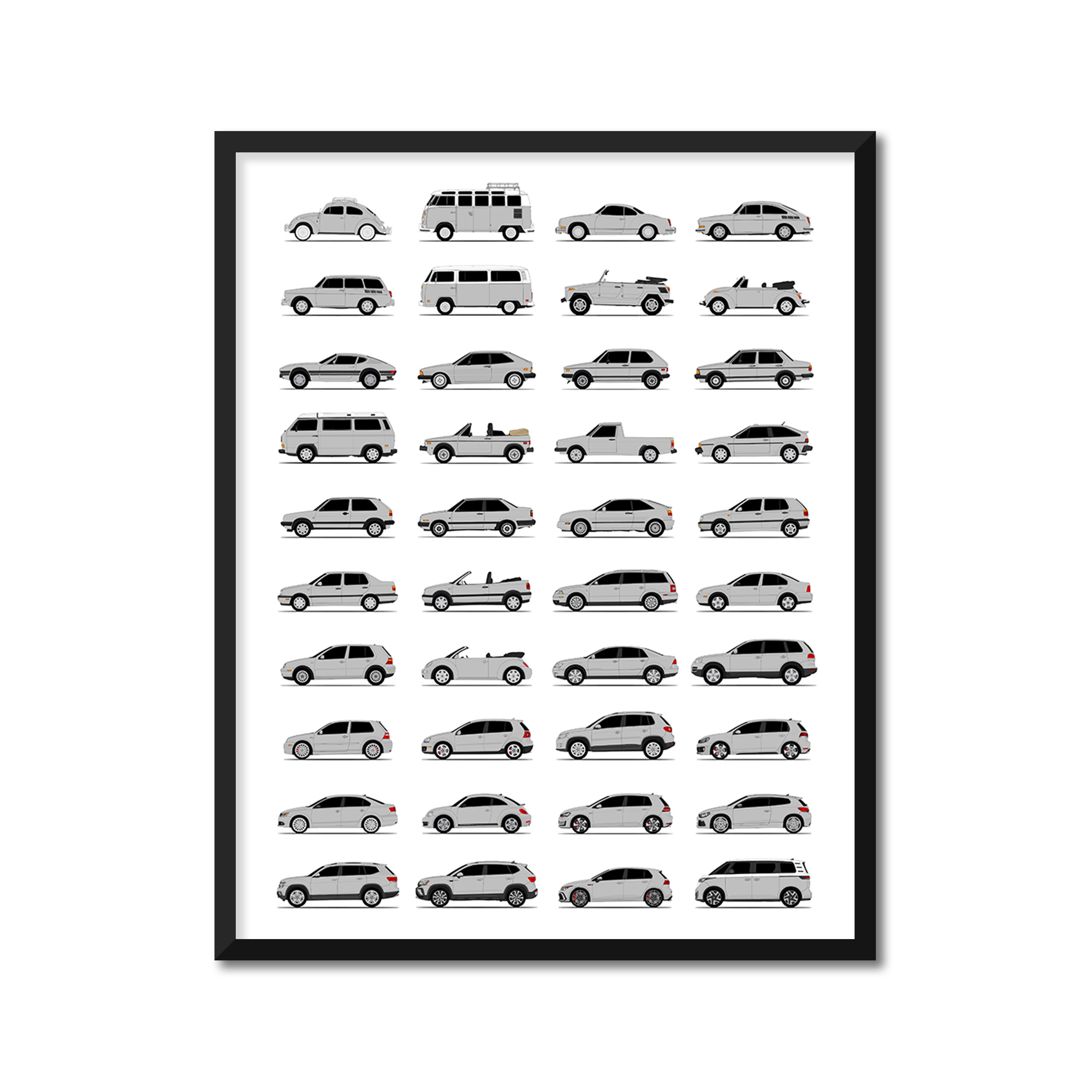 Volkswagen VW Generations (Side Profile)