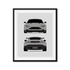 Aston Martin Vantage GT8 (2016-2017) (Front and Rear) framed car poster with mat
