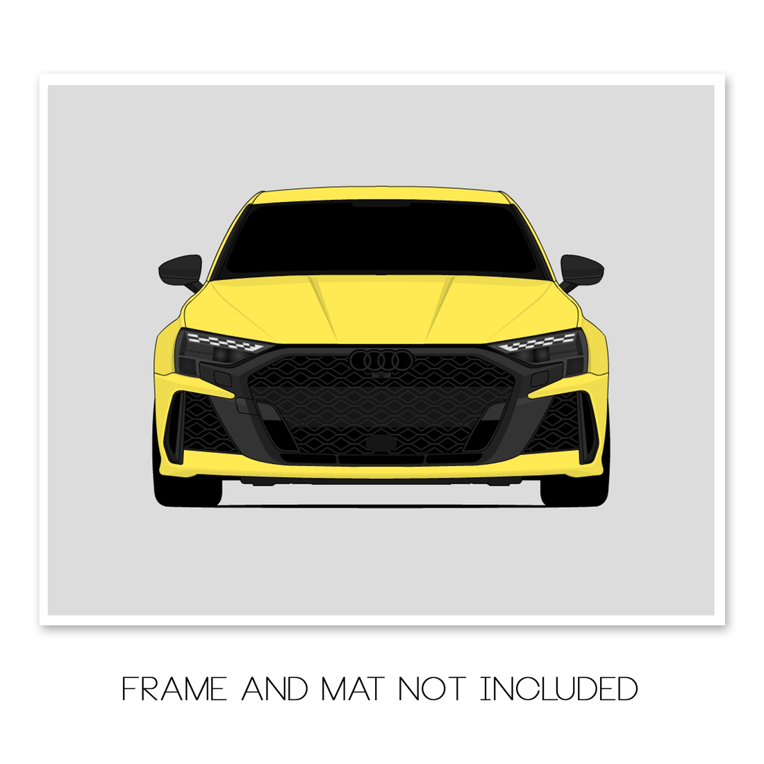 Audi RS3 (2025-Present) car poster print, frame and mat not included
