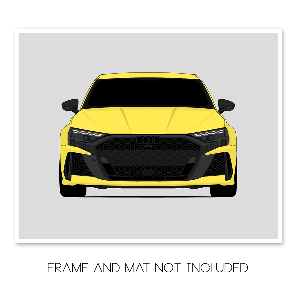Audi RS3 (2025-Present) car poster print, frame and mat not included
