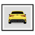 Audi RS3 (2025-Present) (Rear) framed car poster with mat