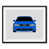 Audi S4 (1997-2002) B5 framed car poster with mat