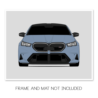BMW M5 (2025-Present) G90 car poster print, frame and mat not included