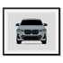 BMW X4 M (2022-2025) G02 framed car poster with mat