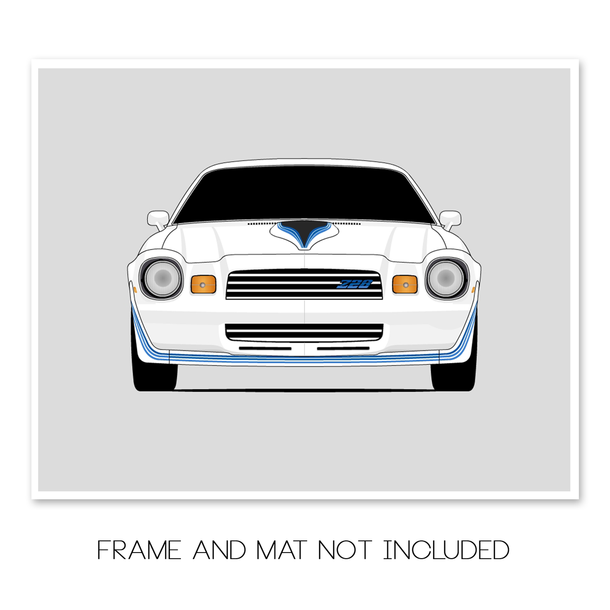 Chevy Camaro Z28 (1980-1981) Gen 2 car poster print, frame and mat not included