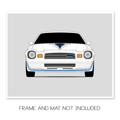Chevy Camaro Z28 (1980-1981) Gen 2 car poster print, frame and mat not included