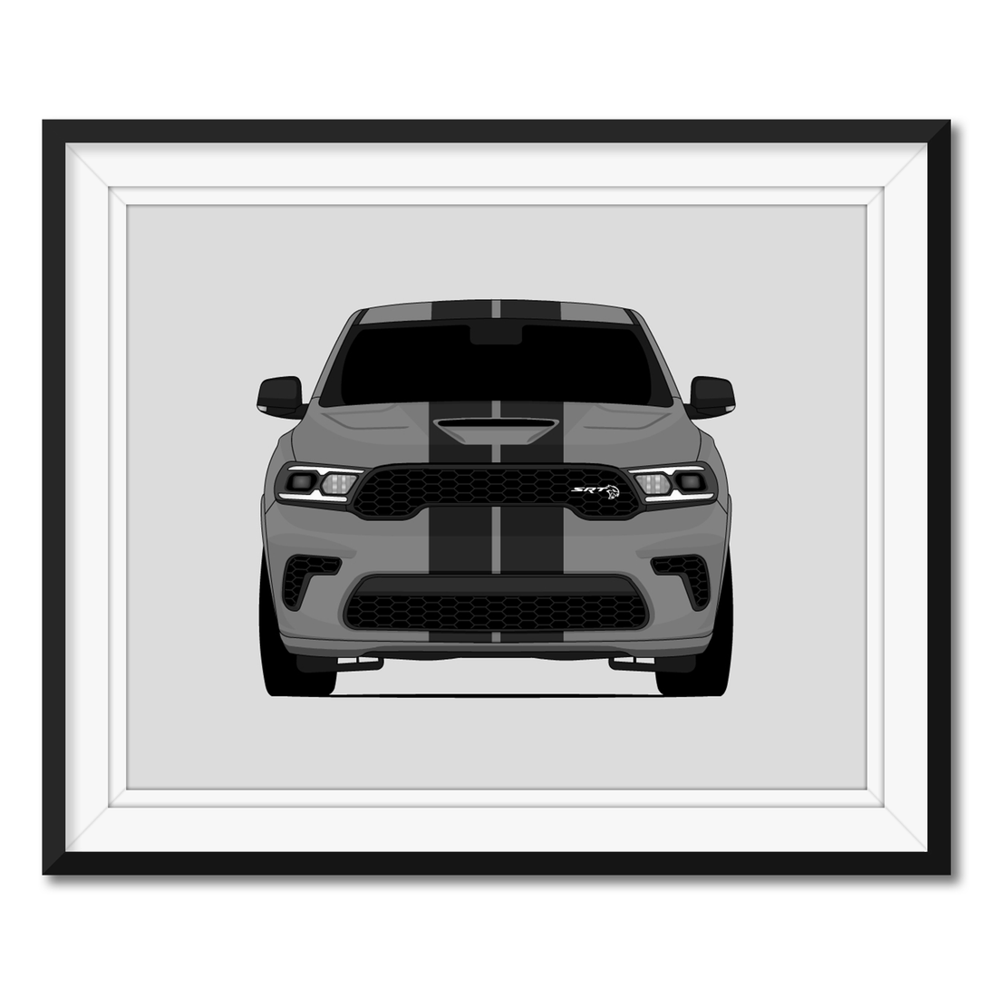 Dodge Durango SRT Hellcat (2021-Present) framed car poster with mat
