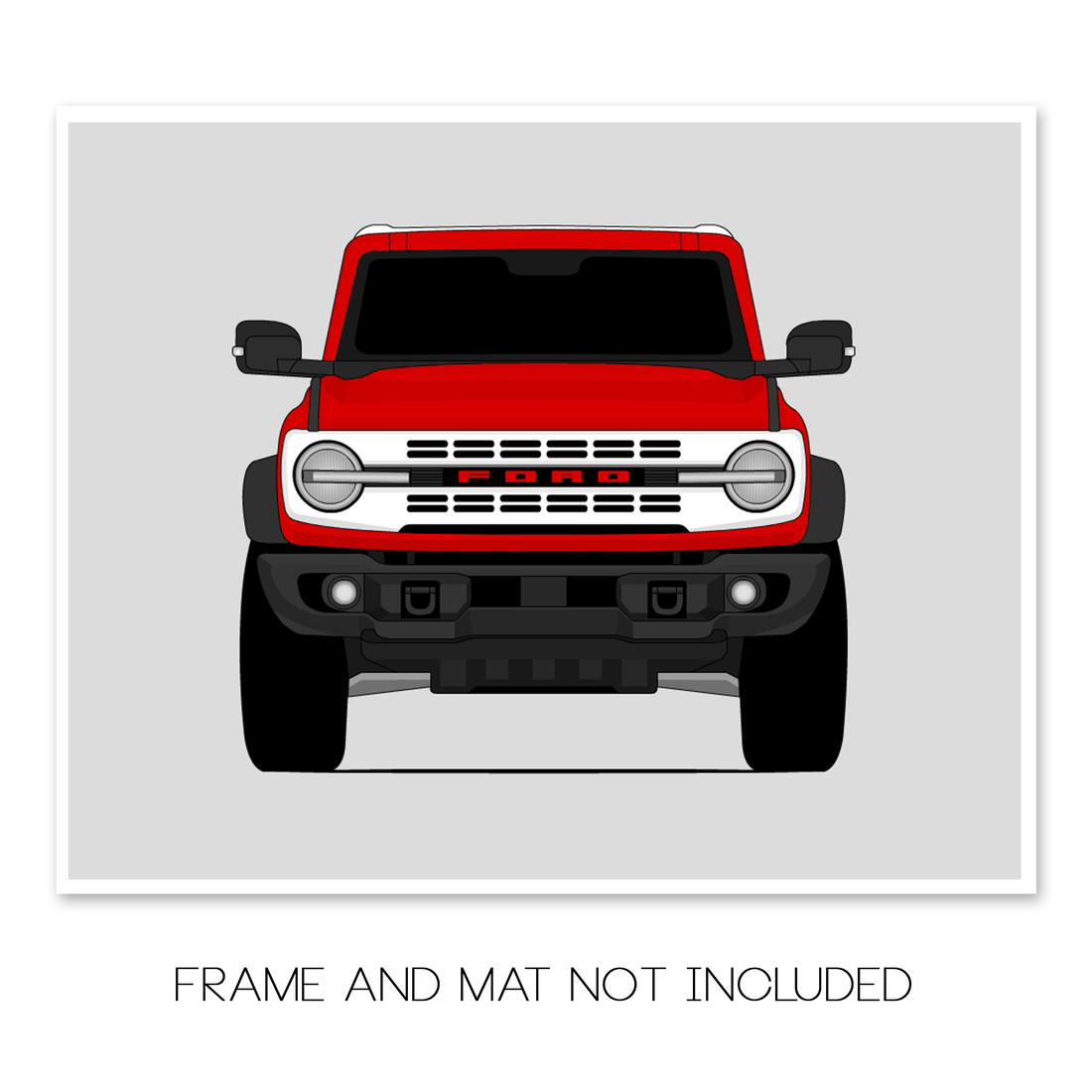 Ford Bronco Heritage Edition (2023-Present) car poster print, frame and mat not included