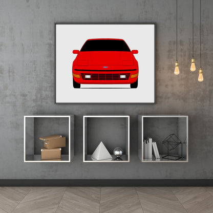 Ford Probe (1990-1992) car poster wall art above shelves