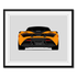 McLaren 720S (2017-2023) (Rear) framed car poster with mat