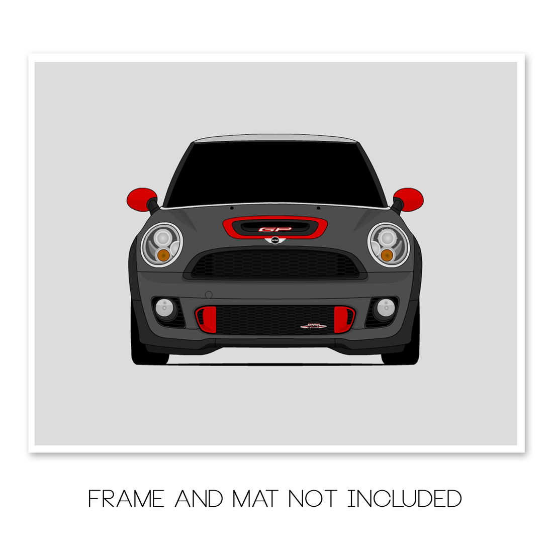 Mini Cooper GP2 (2012-2014) R56 Gen 2 car poster print, frame and mat not included