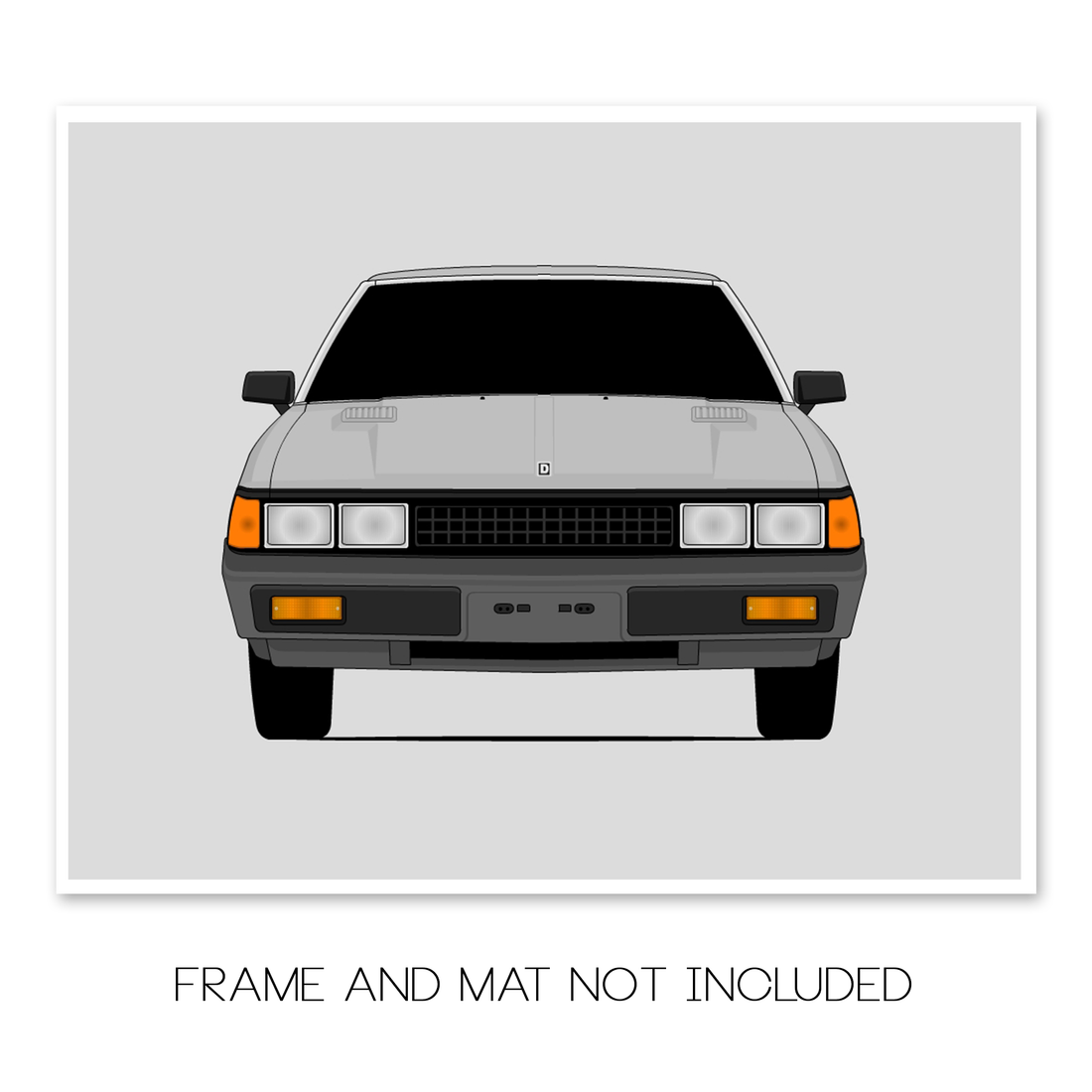 Nissan 200SX (1982-1983) car poster print, frame and mat not included