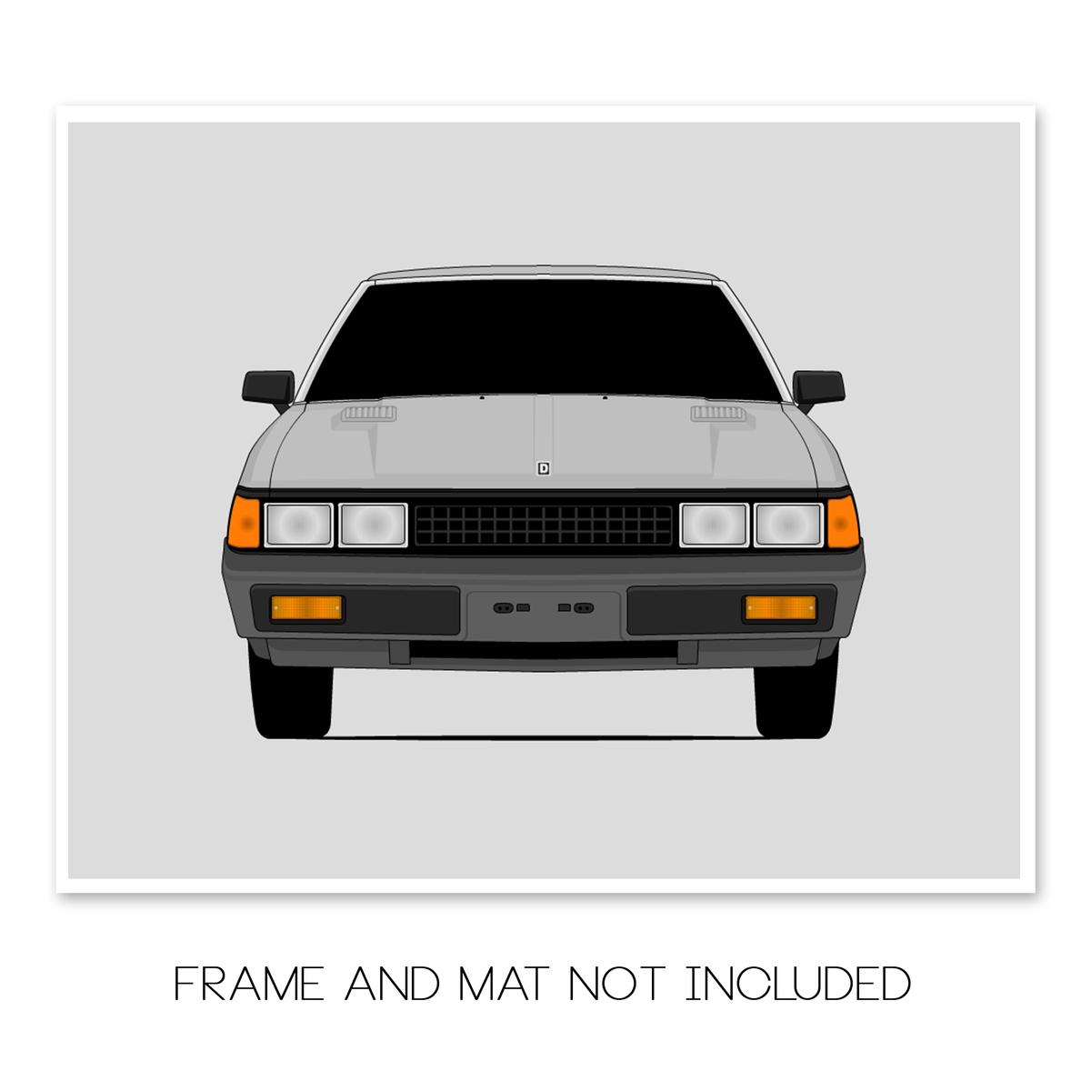 Nissan 200SX (1982-1983) car poster print, frame and mat not included