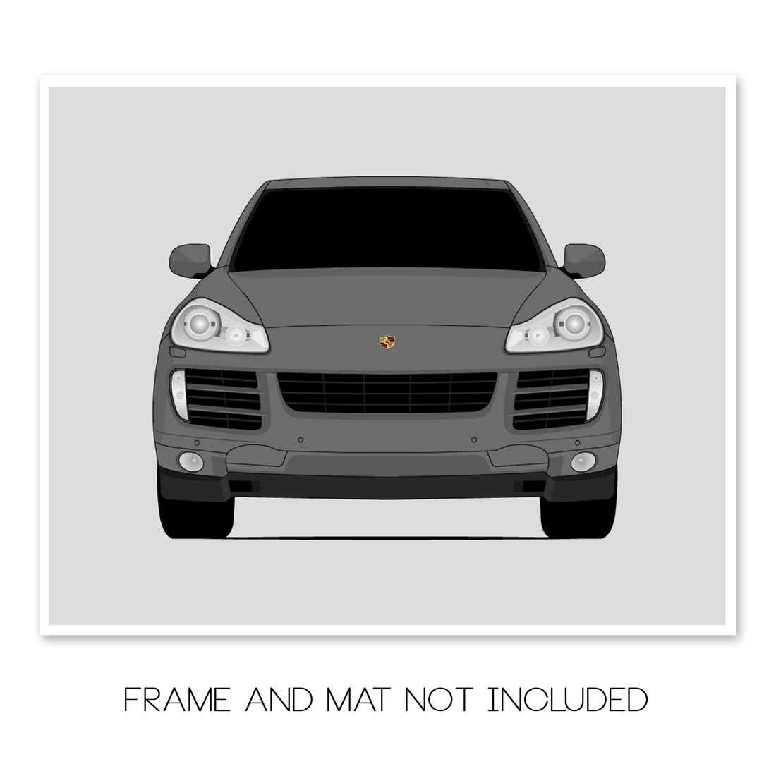 Porsche Cayenne S (2008-2010) car poster print, frame and mat not included