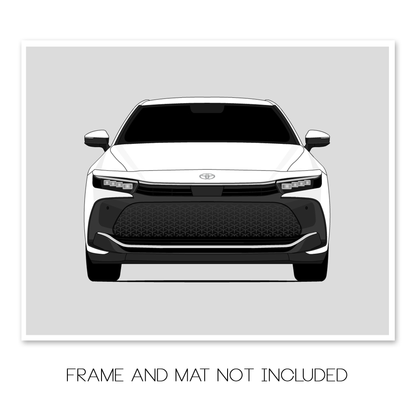 Toyota Crown (2023-Present) car poster print, frame and mat not included