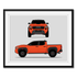 Toyota Tacoma TRD Pro (2024-Present) Gen 4 (Front and Side) framed car poster with mat