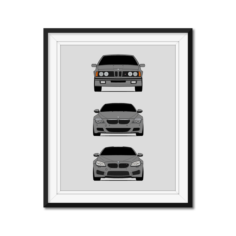 BMW M3 Poster Evolution Generations