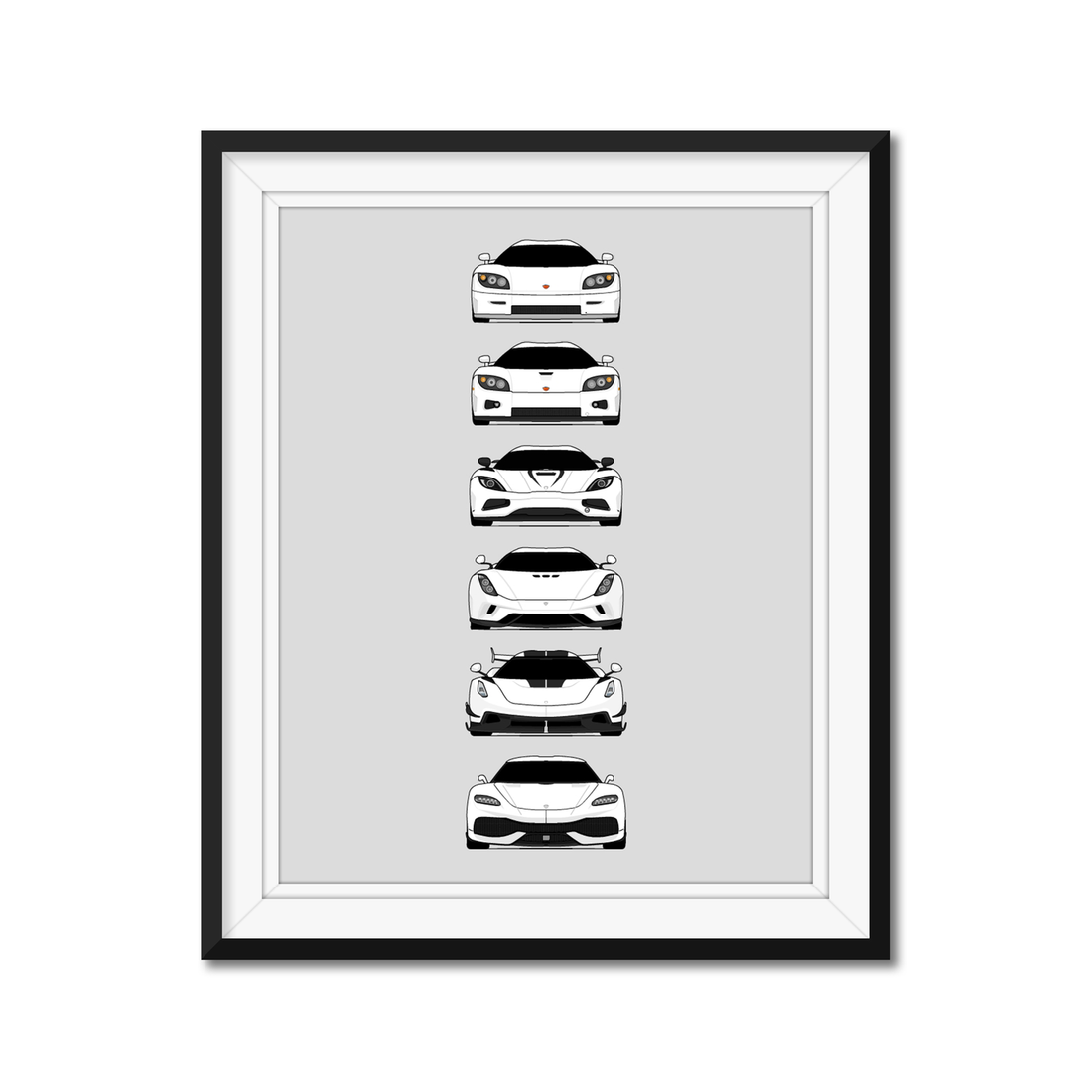 Customizable Version: Koenigsegg Generations