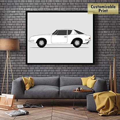 Studebaker Avanti (1963-1964) (Side Profile) Poster