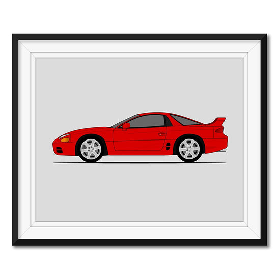 Mitsubishi 3000GT (GTO) (1994-1997) (Side Profile) Poster