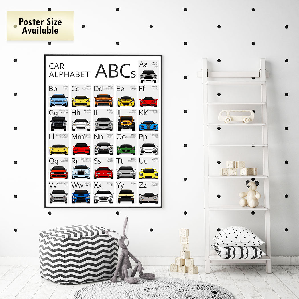 Car Nursery ABC and 123 Set