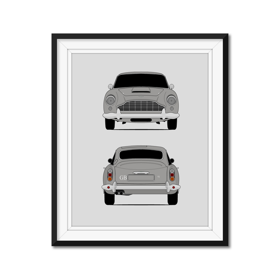 Aston Martin DB5 (1963-1965) (Front and Rear) Poster