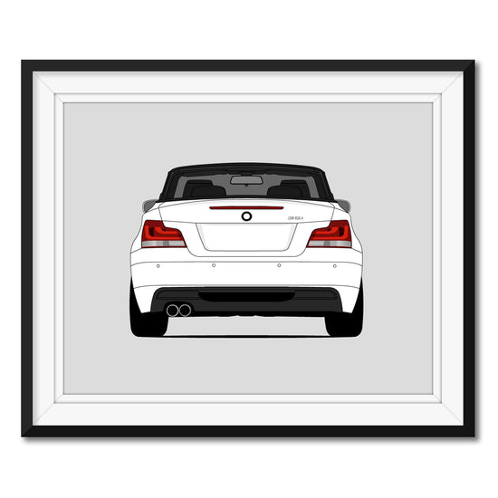 BMW 1 Series 135i Convertible (2007-2013) (Rear) Poster