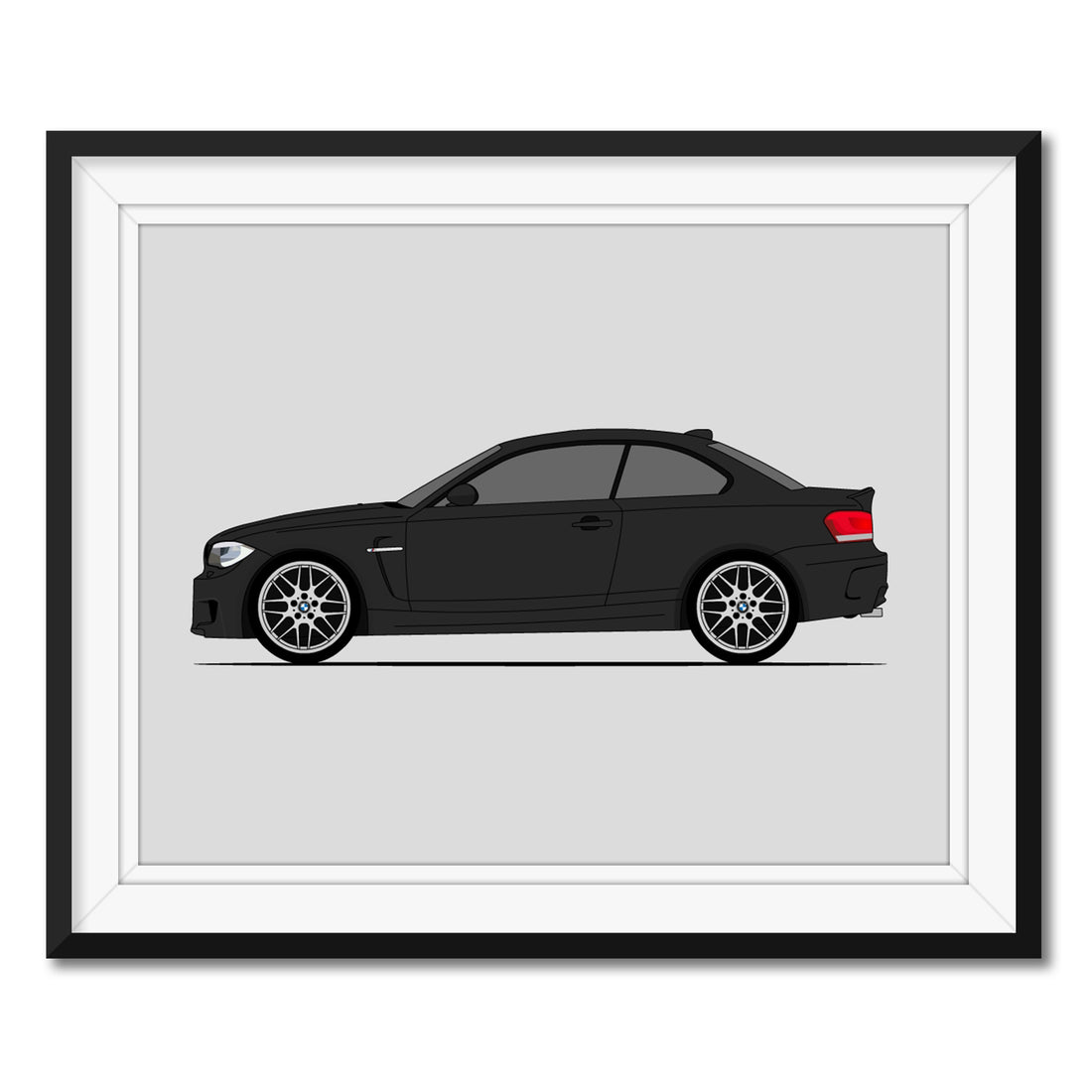 BMW 1M E82 Coupe (2011-2012) (Side Profile) Poster