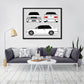 BMW M3 E30 (1986-1991) (Front, Side, Rear) Poster