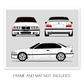 BMW M3 E36 (1995-1999) (Front, Side, Rear) Poster