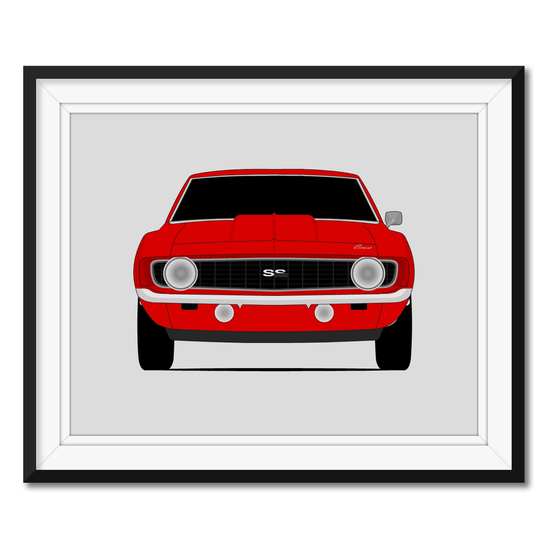 Chevy Camaro SS 1969 1st Generation Poster