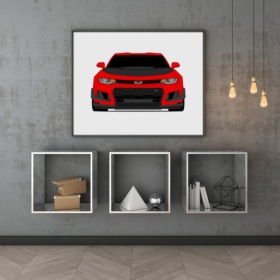 Chevy Camaro ZL1 1LE (2017-2019) 6th Generation Poster