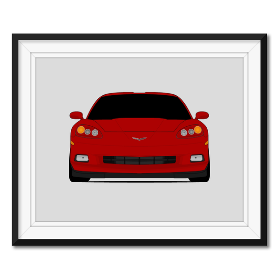 Chevy Corvette C6 Z51 (2005-2013) 6th Generation Poster
