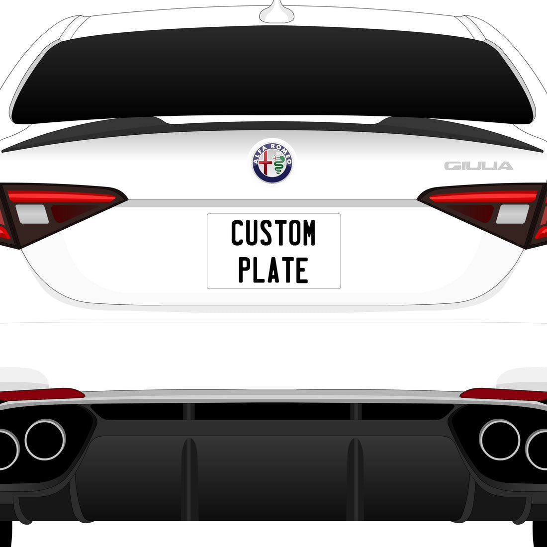 Custom License Plate - Add On